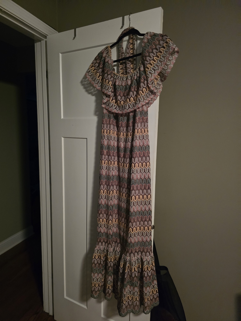 Jen's Pirate Booty Multicolor Zigzag Maxi Dress - Pink, Yellow, Green